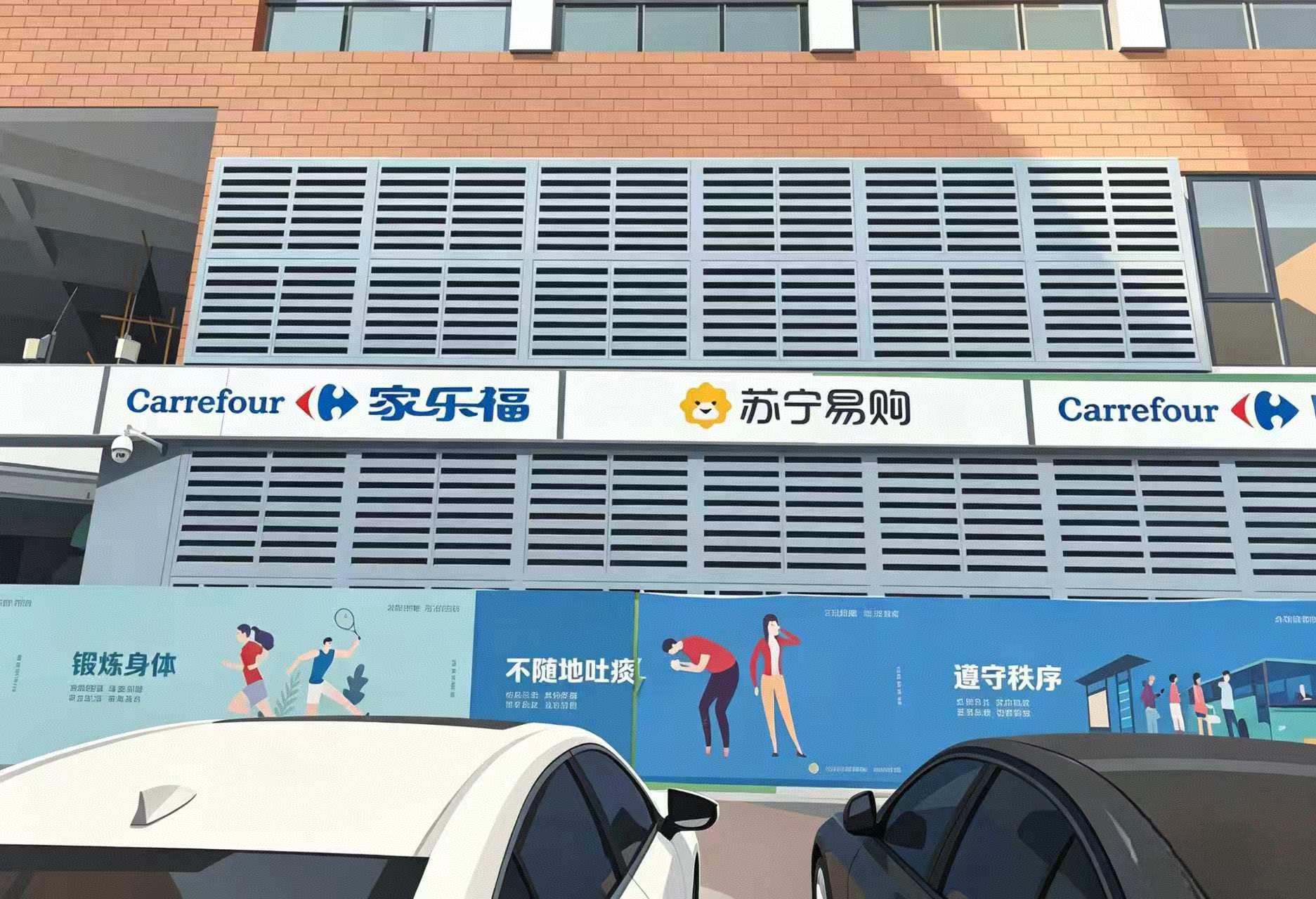 Carrefour Supermarket Acoustic Louvers Procurement & Installation Noise Control Project